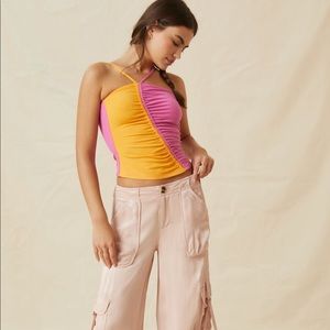 Anthropologie Pink and Orange Tank Top